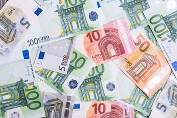 Euro Money. euro cash background. Euro Money Banknotes.