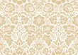 Vector seamless damask gold patterns. Rich ornament, old Damascus style gold pattern