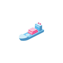 Wall Mural - Logistics tanker isometric 3d icon. Creative illustration idea.