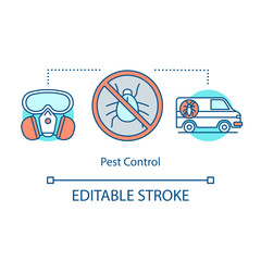 Sticker - Pest control concept icon