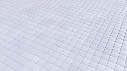 Poster - Abstract background with white moving cubes. Geometric footage with abstract wave effect. Motion design pattern. 3d rendered animation. 4K UHD
