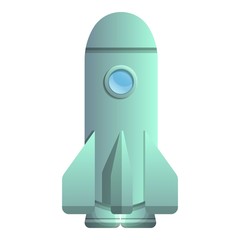 Poster - Space retro spaceship icon. Cartoon of space retro spaceship vector icon for web design isolated on white background