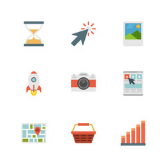 Poster - Flat design icons vector illustration for website and promotion banners