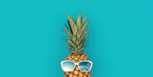 Funny Pineapple With Sunglasses