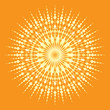 Geometrical Symbol Of The Sun – Renewable Energy Concept - Vector illustration  - Isolated - Decorative Summer Design – Holy Spirit Halo