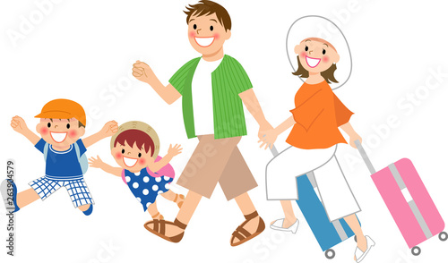 家族旅行に出かける2世代家族stock Vector Adobe Stock 家族旅行に出かける2世代家族stock Vector Adobe Stock