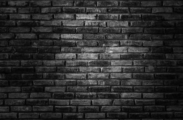  old black brick wall texture background