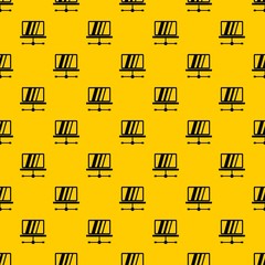 Poster - Laptop pattern seamless vector repeat geometric yellow for any design