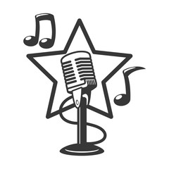 Sticker - microphone sound icon