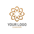 © Soufone - Gold Flower symbol logo vector template