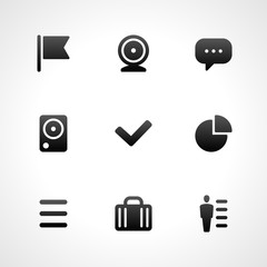Poster - Web site icons set for landing page and infographics design vector illustration