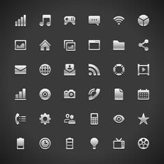 Poster - Web site icons set for landing page and infographics design vector illustration
