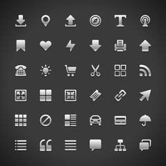 Poster - Web site icons set for landing page and infographics design vector illustration