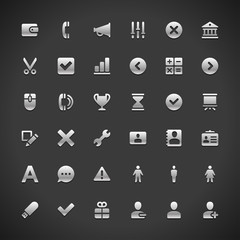 Poster - Web site icons set for landing page and infographics design vector illustration