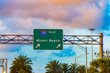 Miami Beach exit sign on 195 interstate freeway