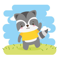 Sticker - cute animal cartoon