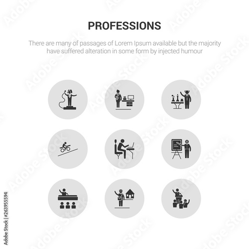 Gratuit Images 9 Round Vector Icons Such As Politician Postman President le plus cool salutations
