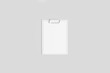 © sabir - White Clipboard isolated on light gray background. 3D rendering.