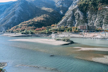 Radika River in North macedonia in the summer