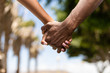 © Samuel B. - Close up outdoor protrait of black african american couple holding hands