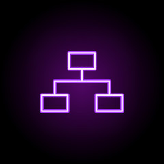 Poster - net neon icon. elements of business set. simple icon for websites, web design, mobile app, info grap