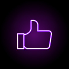 Poster - like neon icon. Elements of business set. Simple icon for websites, web design, mobile app, info graphics