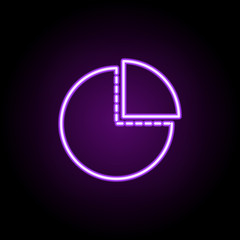 Poster - given information neon icon. Elements of business set. Simple icon for websites, web design, mobile app, info graphics