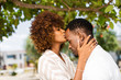 © Samuel B. - Outdoor protrait of black african american couple kissing each other