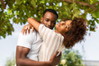 © Samuel B. - Outdoor protrait of black african american couple embracing each other