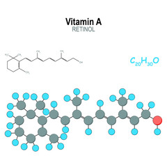 Wall Mural - vitamin A. model of retinol molecule