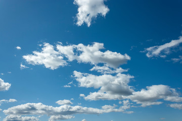 blue sky with white clouds