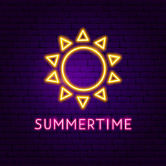 Poster - Summertime Neon Label