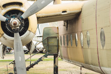 Detail Of A Military Plane In A Museum
