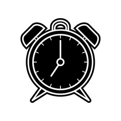 Poster - alarm clock icon. Element of Education for mobile concept and web apps icon. Glyph, flat icon for website design and development, app development