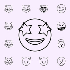 Poster - star day icon. Emoji icons universal set for web and mobile