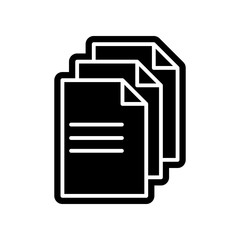 Poster - line note paper icon. Element of Finance for mobile concept and web apps icon. Glyph, flat icon for website design and development, app development