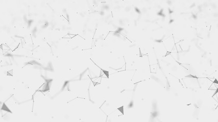 Poster - Big data visualization. Science background. Big data complex with compounds.