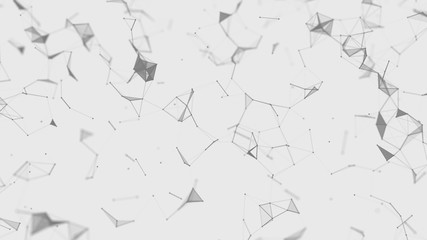 Poster - Big data visualization. Science background. Big data complex with compounds.