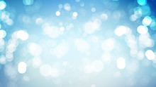 Blue And White Bokeh Defocused Lights Background