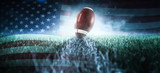 Fototapeta  - American Football Hintergrund