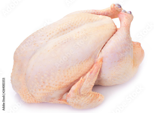 Fotografía Raw chicken on white background