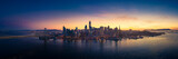 Fototapeta  - Aerial View of San Francisco Skyline with City Lights