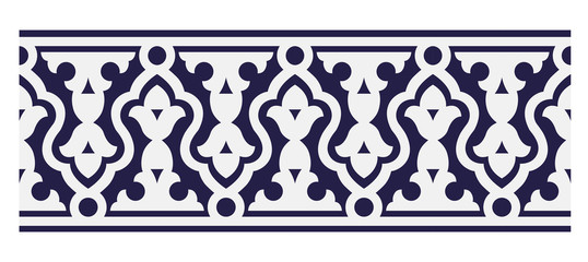 Wall Mural - tiles Portuguese patterns antique seamless design in Vector illustration