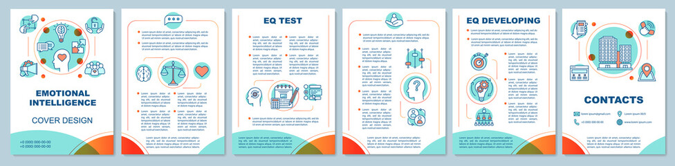 Wall Mural - EQ brochure template layout