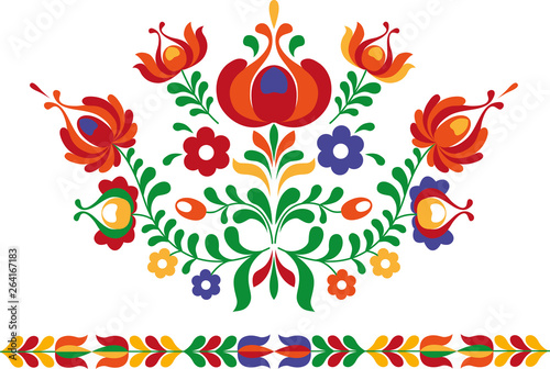 Cuadros en Lienzo Folk ornament from Eastern Slovakia