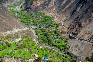 Wall Mural - Panshan Highway in Tibet, China