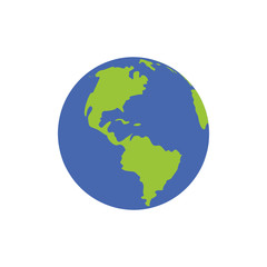 Wall Mural - world planet earth icon