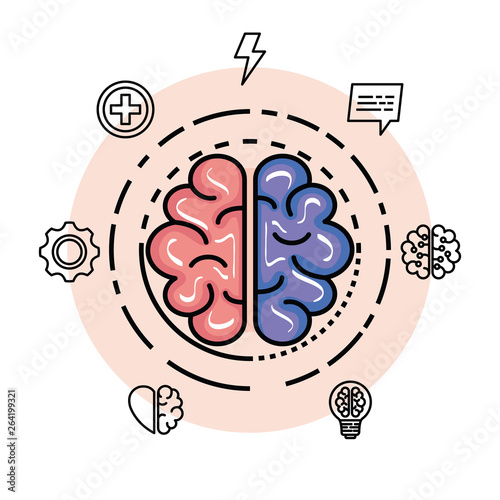 Fotomural health brain with creative and intelligence memory