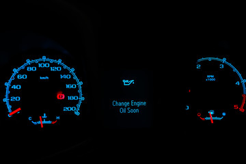 Change oil soon warning light on dashboard