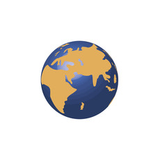 Wall Mural - world planet earth icon